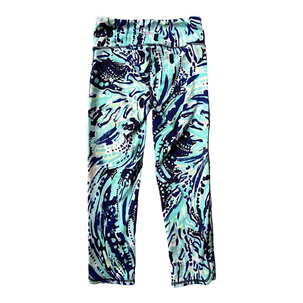 Lilly Pulitzer Luxletic Weekender Leggings Crash the Bash Print 22" Women's XS